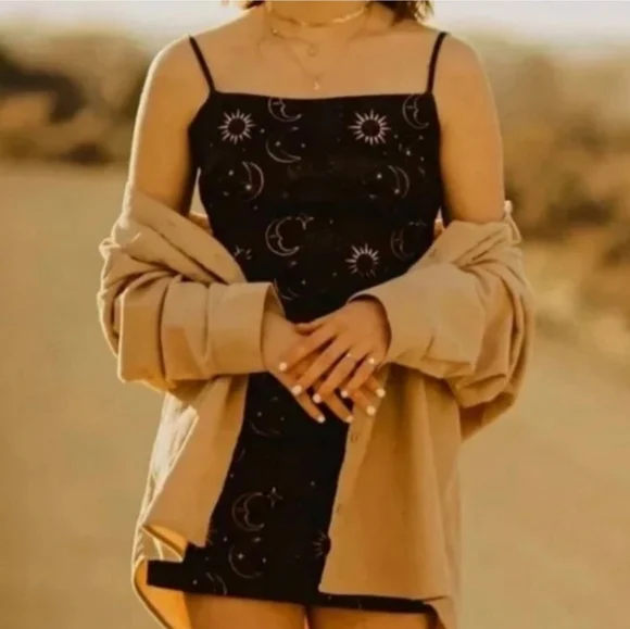 Urban Outfitters Celestial Mini Dress Small - Picture 3 of 5